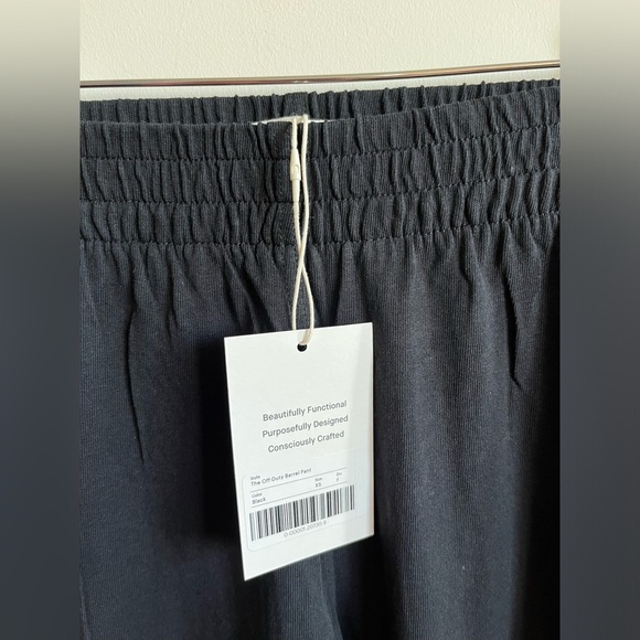 NWT EVERLANE - The Off-Duty Barrel Pant - Organic Cotton - Black - XS - Picture 5 of 12